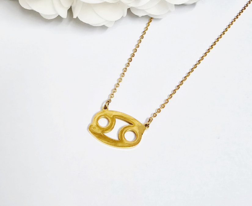 Cancer zodiac necklace