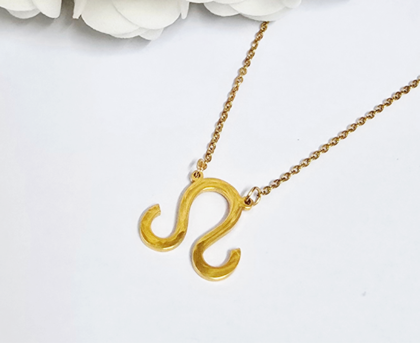 Leo zodiac necklace