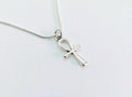 Ankh necklace ,Egyptian ankh jewelry, ankh silver necklace, dainty necklace silver , antique silver necklace, Egyptian cross of life