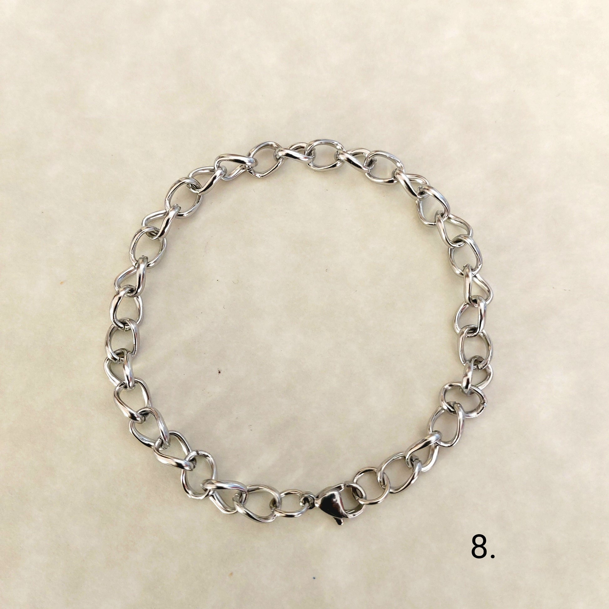 Chain bracelet , chunky bracelet , Figaro bracelet , silver chain bracelet , paperclip bracelet , snake bracelet , custom size chain bracele