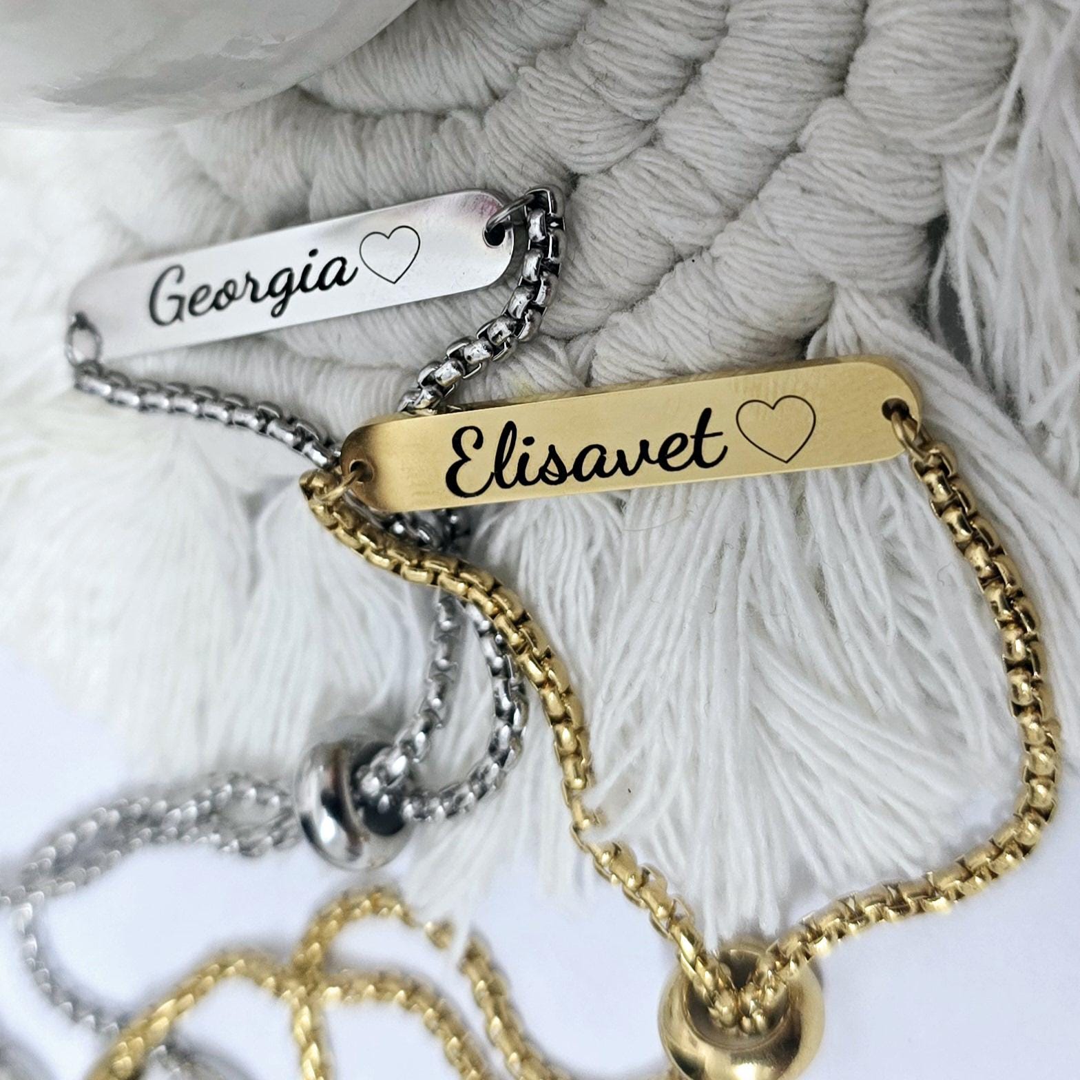 Personalized name Friendship Bracelet Engraved Adjustable , Sister Grandma Auntie Mama Gift Personalized , Morse Code memorial bracelet