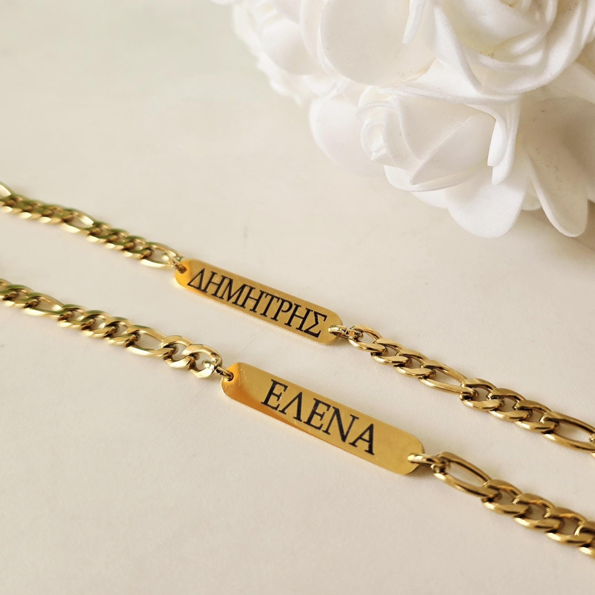 Couples Bracelet Custom Name Engraved Adjustable , Sister Grandma Auntie Mama Gift Personalized , Greek letters sorority group bracelets