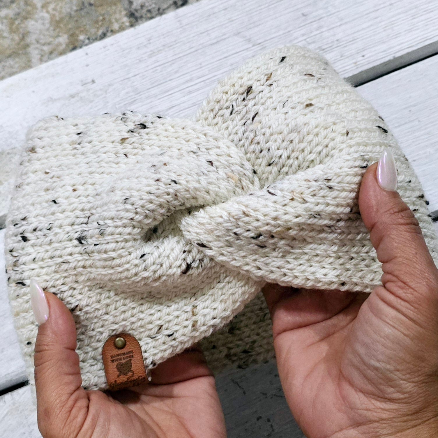 Wide twisted headband earwarmer