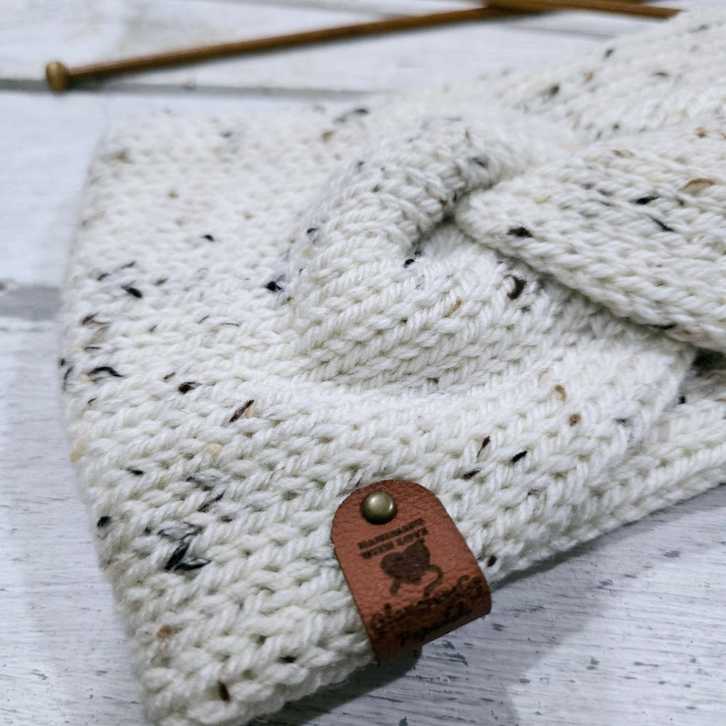 Wide twisted headband earwarmer